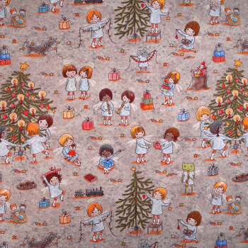 Baumwoll Popeline SUSAlabims Weihnachtsfest Stoffonkel