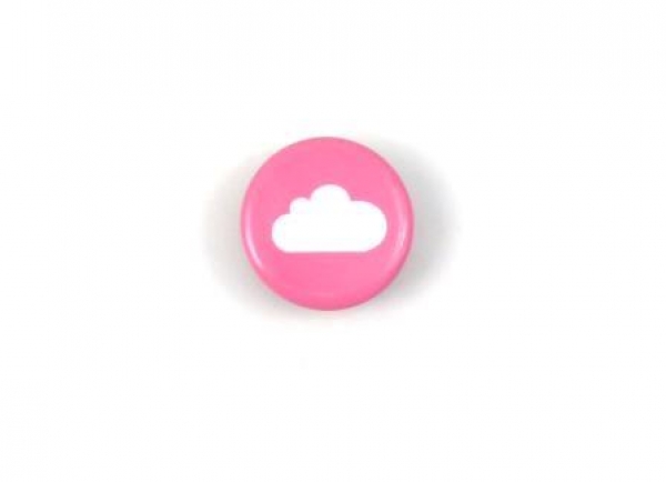 Druckknopf Wolke pink