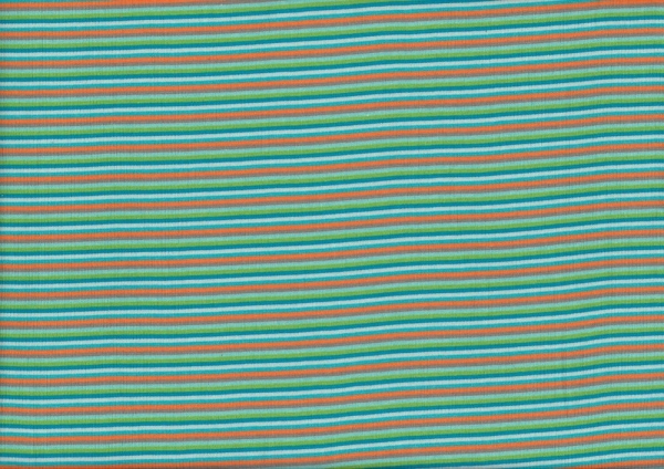 Bündchen Ringel multicolor türkis