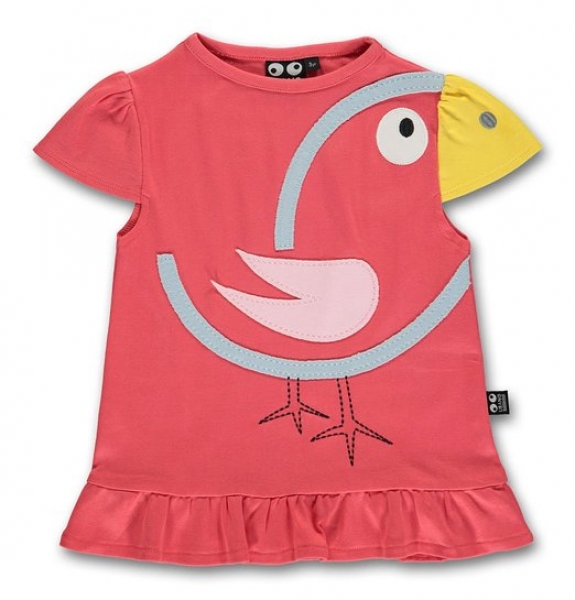 Ubang Bird T-Shirt, Vogel Shirt rot