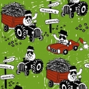 Jersey Countryside, Junge mit Traktor, Pehemia